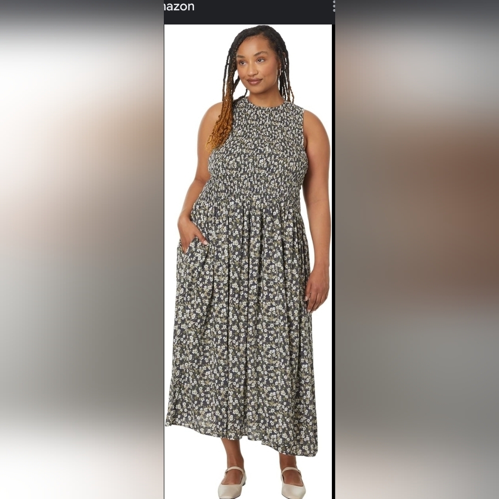 LANE BRYANT..Blue and White Maxi Fresh,cozy Beutiful..B24..W20..L56